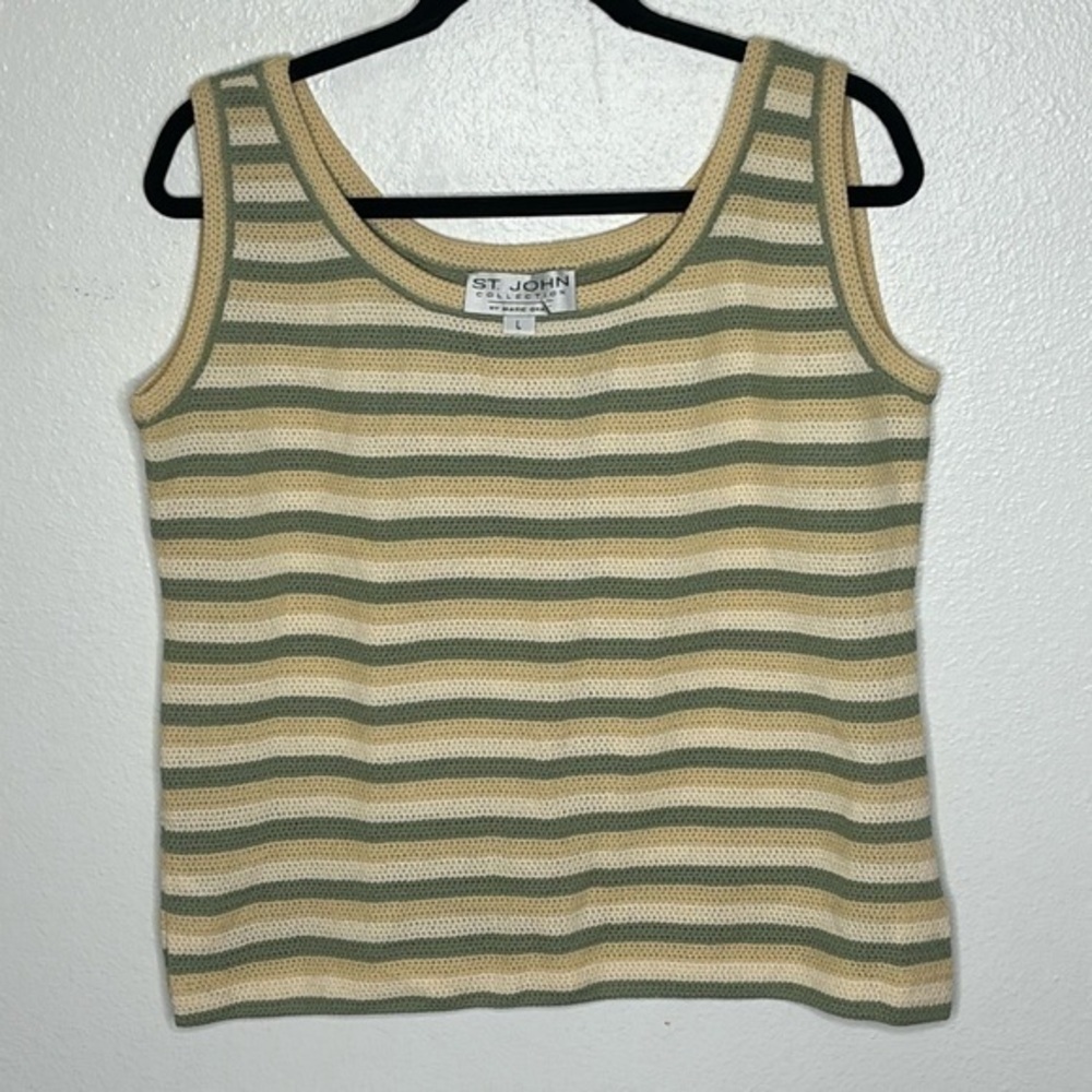 St John Collection Knit Sleeveless Top Sz large